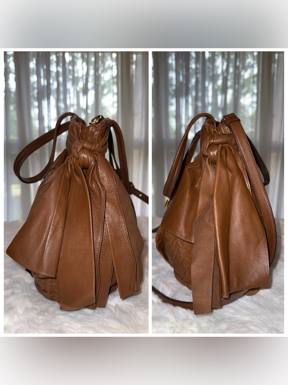 Prada Nappa Leather Antique Bow Bag - Picture 5 of 15